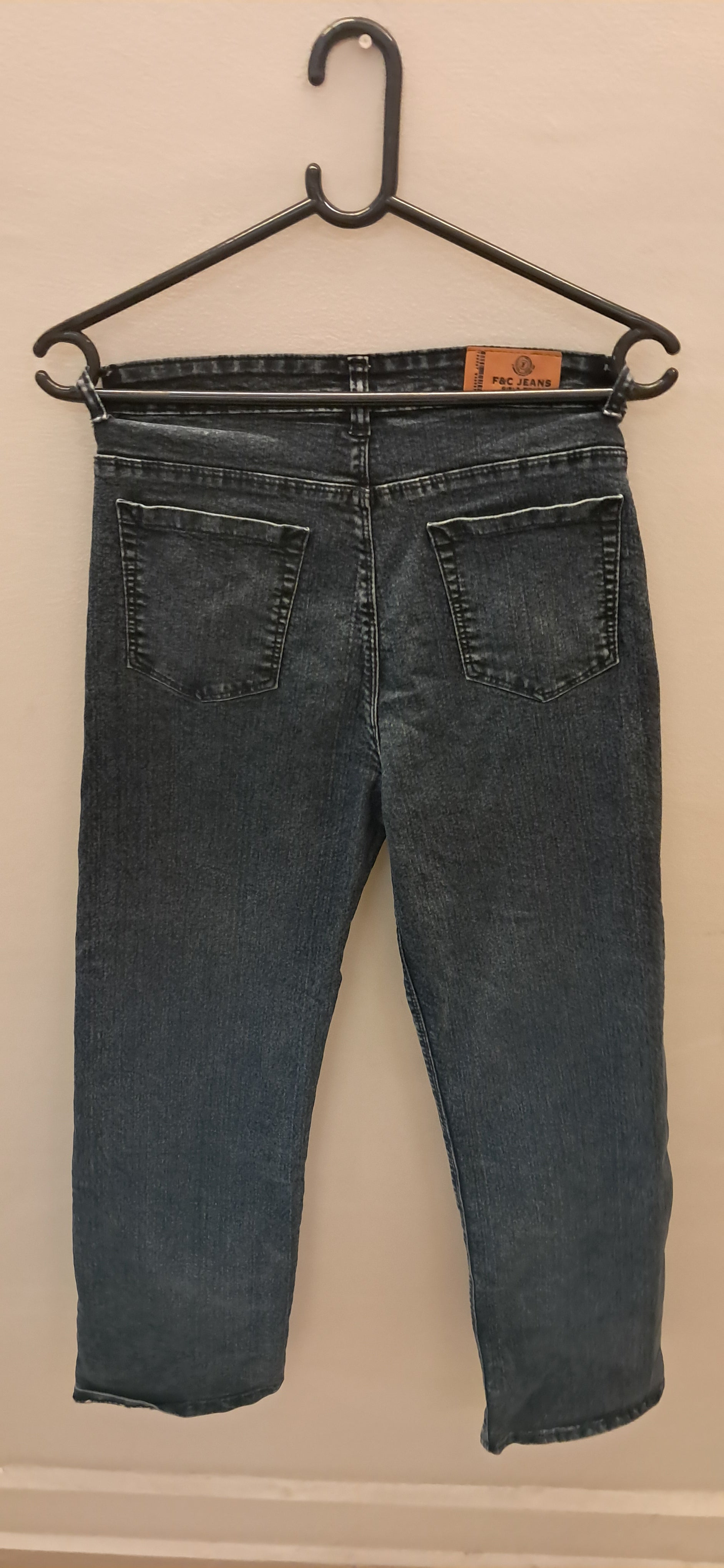 F&C JEANS Girls' Dark Blue Cropped Denim Jeans