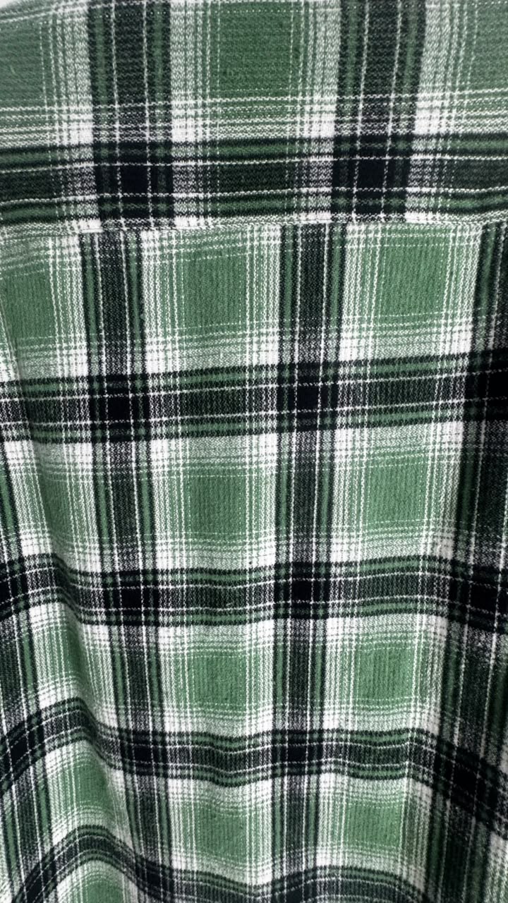 Burberry Men's Green Plaid Slim Fit Flannel Shirt