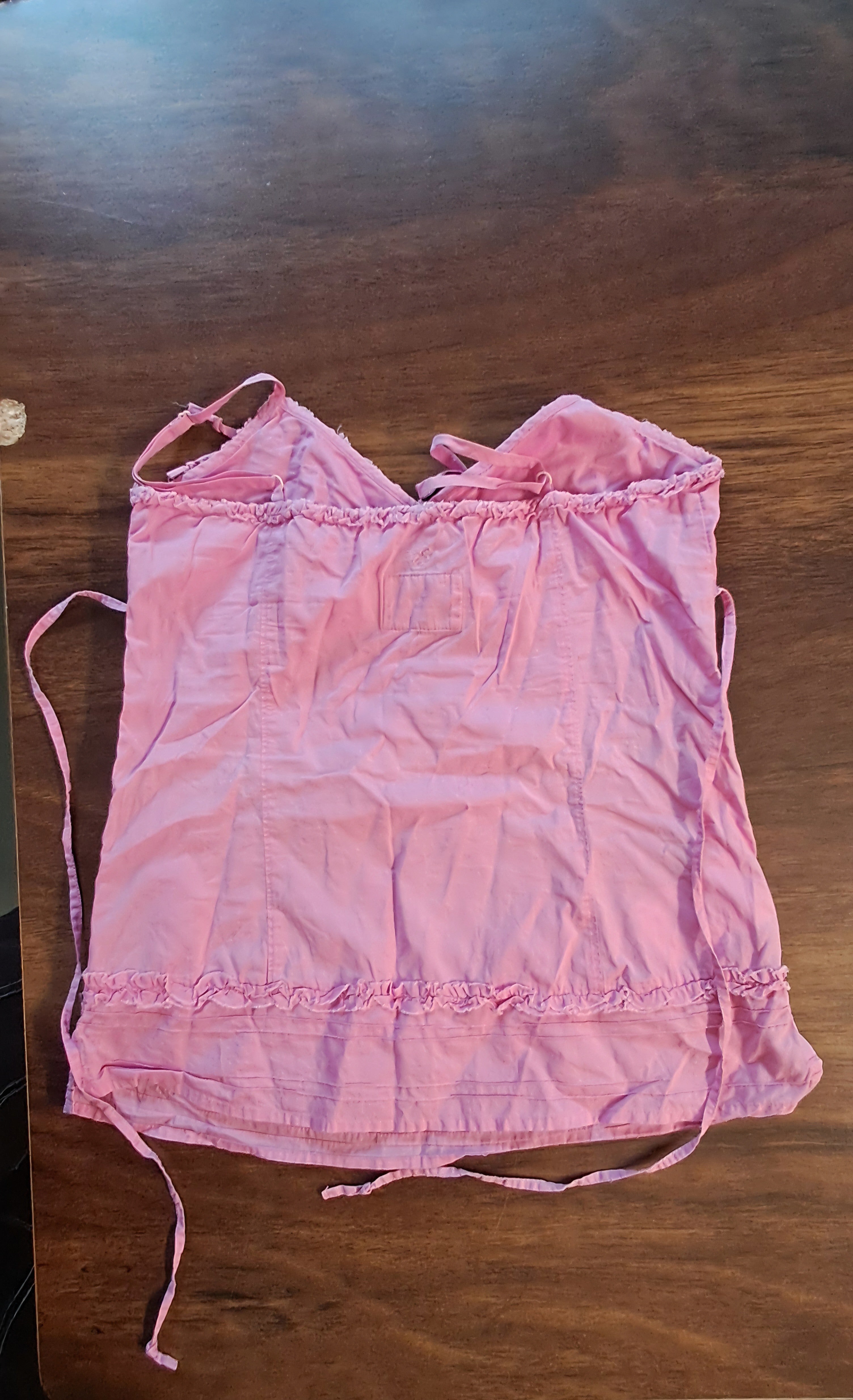 Esprit Pink Embroidered Ruffled Cami Top