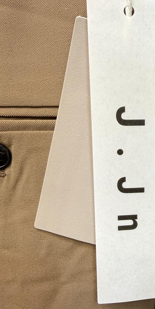Men's J.J.un Tan Pleated Trousers with Side Adjusters