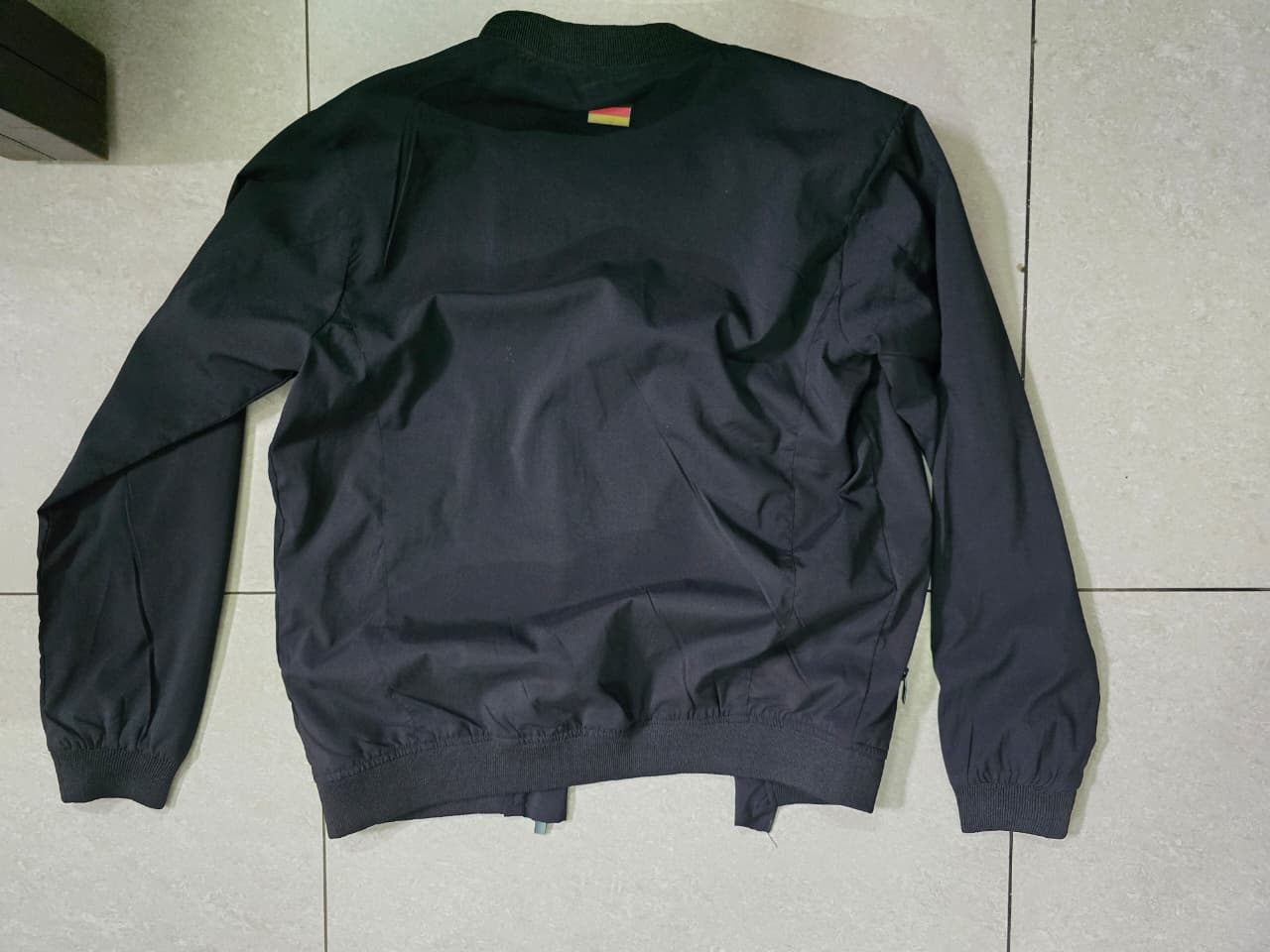 BOSS UNITED WORLD Men's Black Bomber Jacket with Mesh Lining