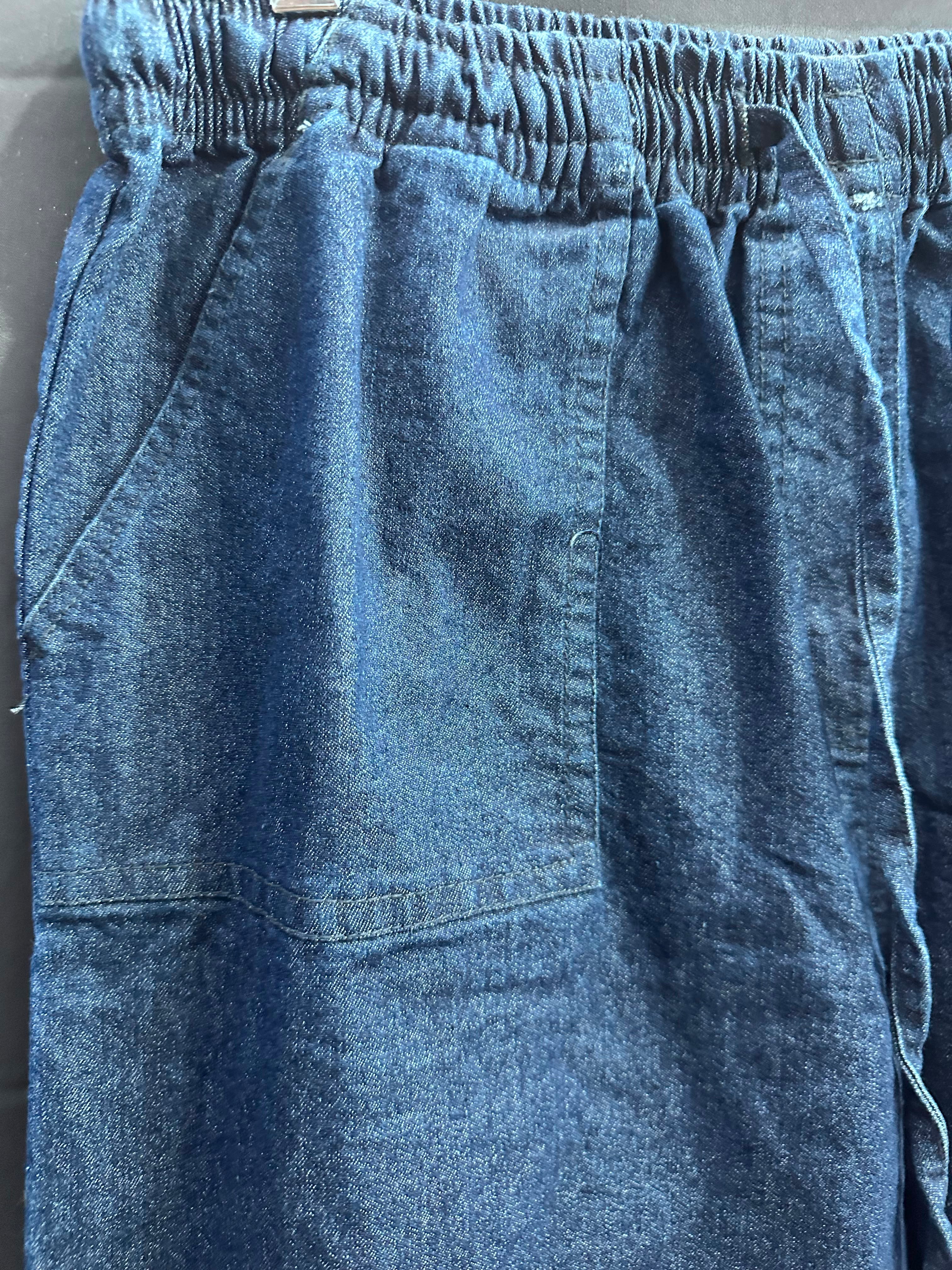 Blush Women's Blue Cotton Blend Relaxed Fit Denim Shorts