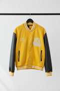 Zara Unisex Yellow and Black 'HBCU Pride' Varsity Jacket