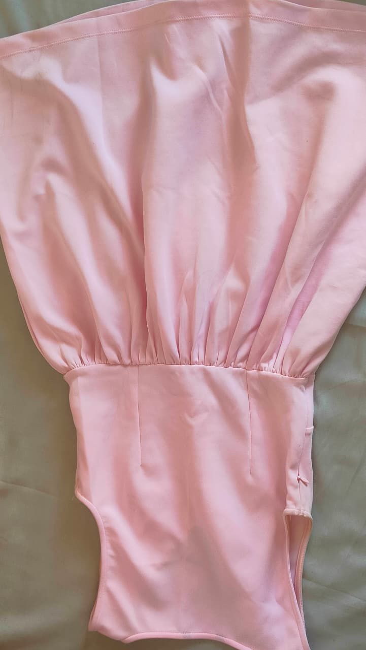 Zudio Pink Sleeveless V-Neck A-Line Mini Dress