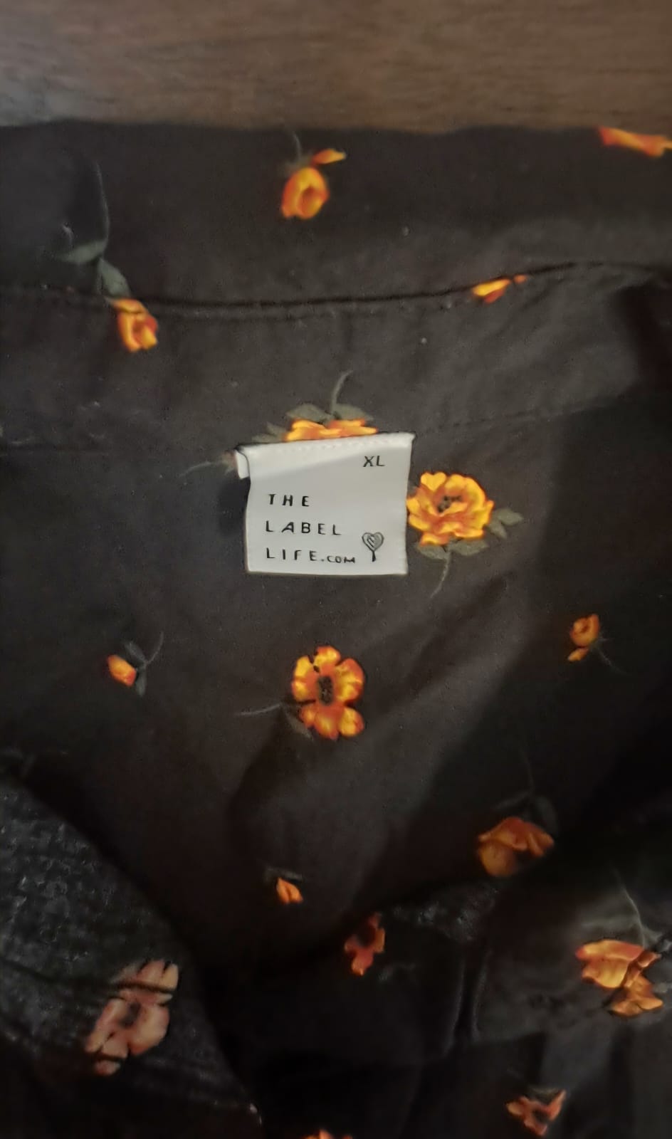 The Label Life Black Floral Print Short Sleeve Casual Shirt