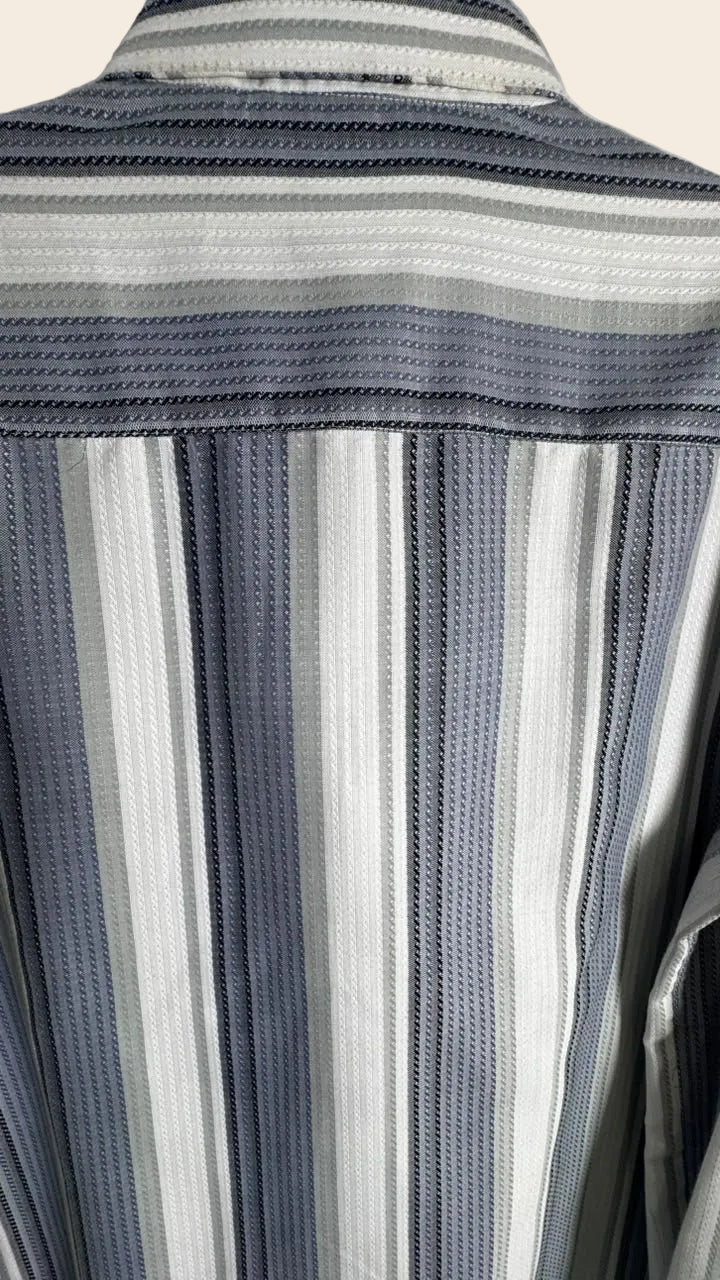 RARE RABBIT Men's Multicolor Striped Long Sleeve Casual Shirt