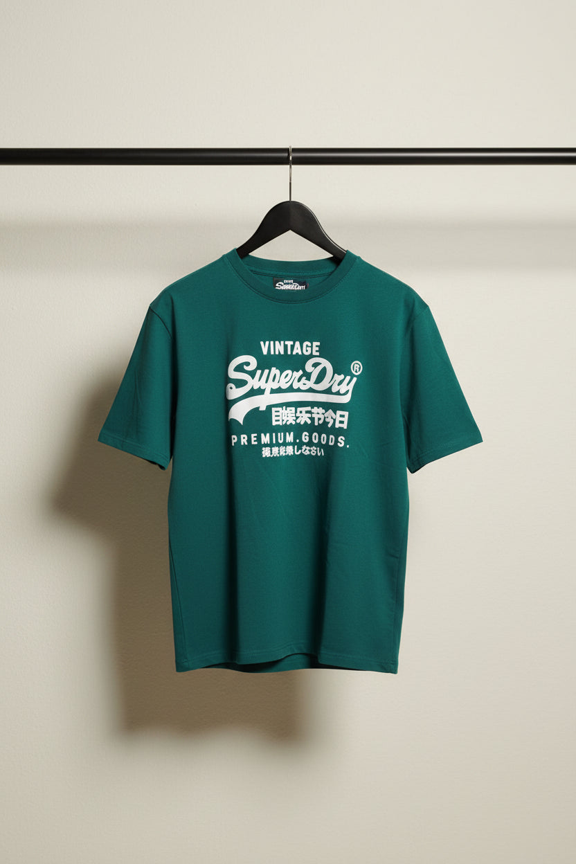SuperDry Vintage Premium Goods Green T-shirt