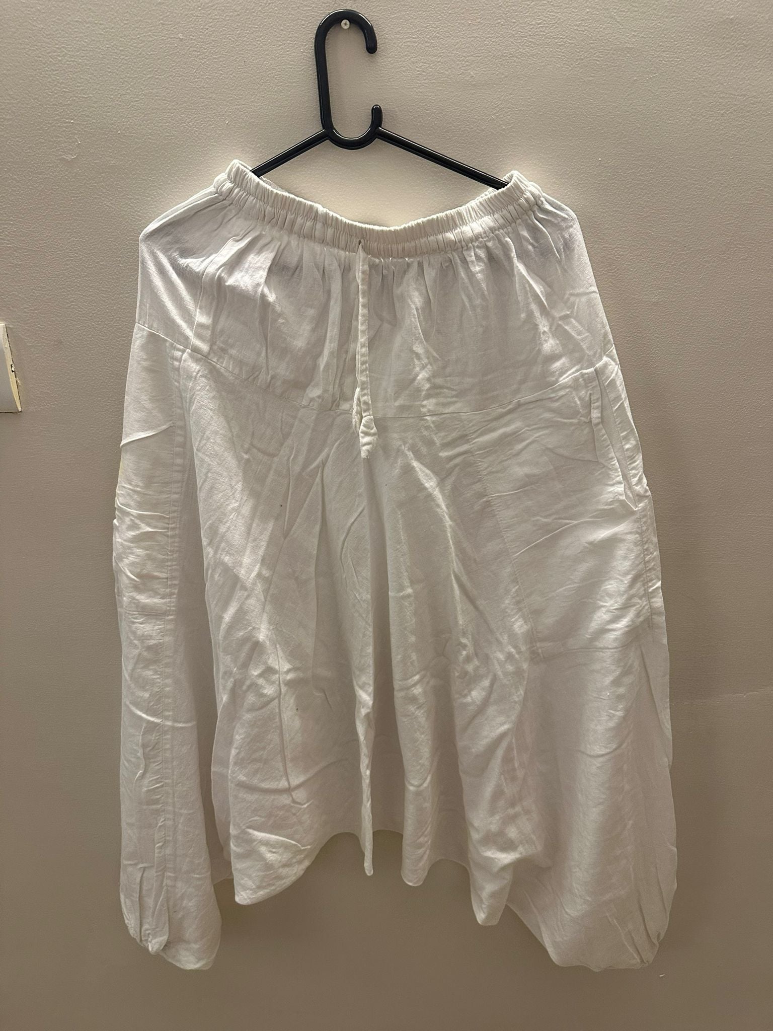 Arko Shop London White Linen Blend Yoga Pant