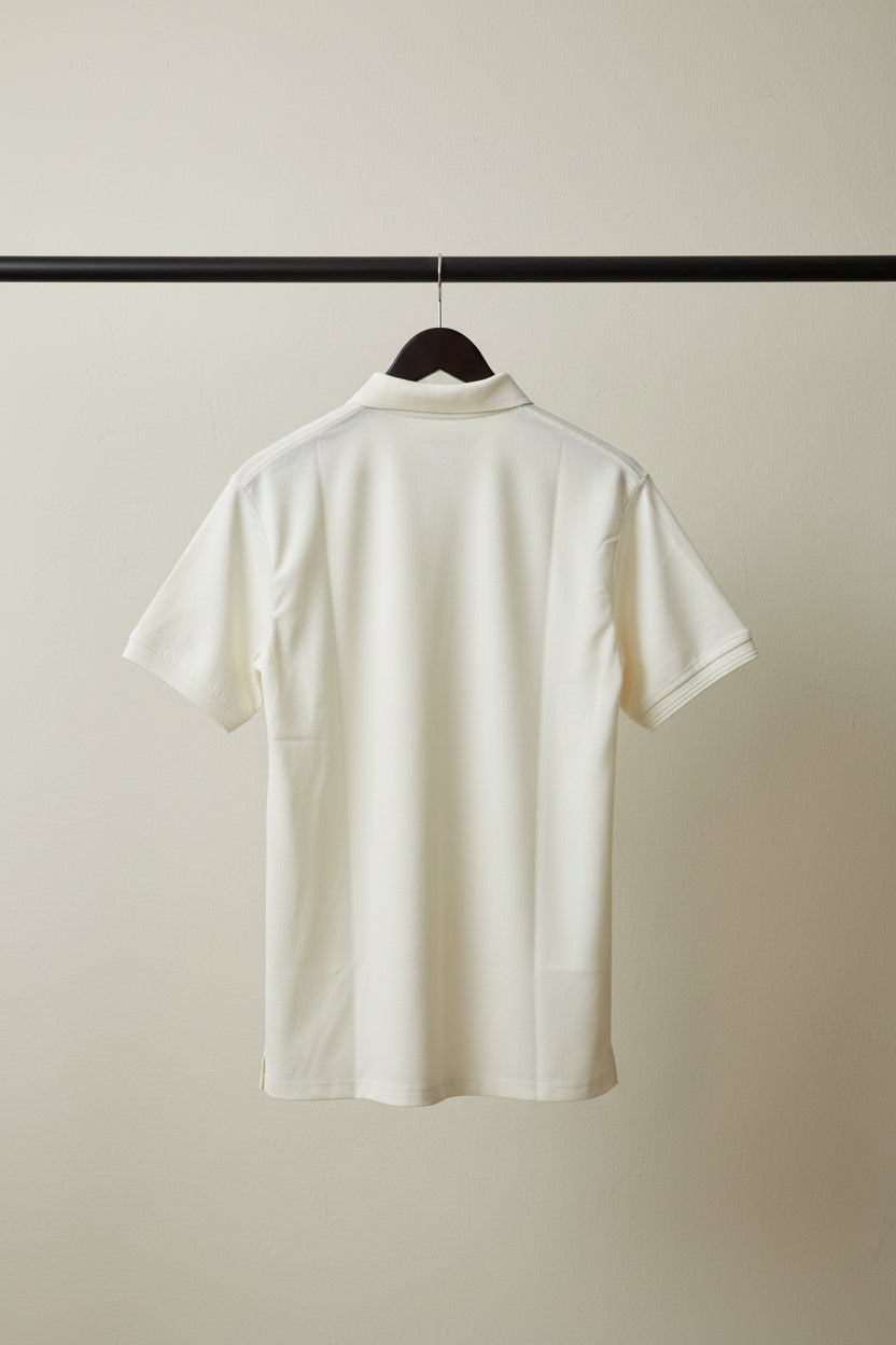 ARMANI EXCHANGE Men's Cream Pique Polo Shirt