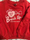 H&M Divided Selena Gomez Call Me When You Break Up Red Sweatshirt