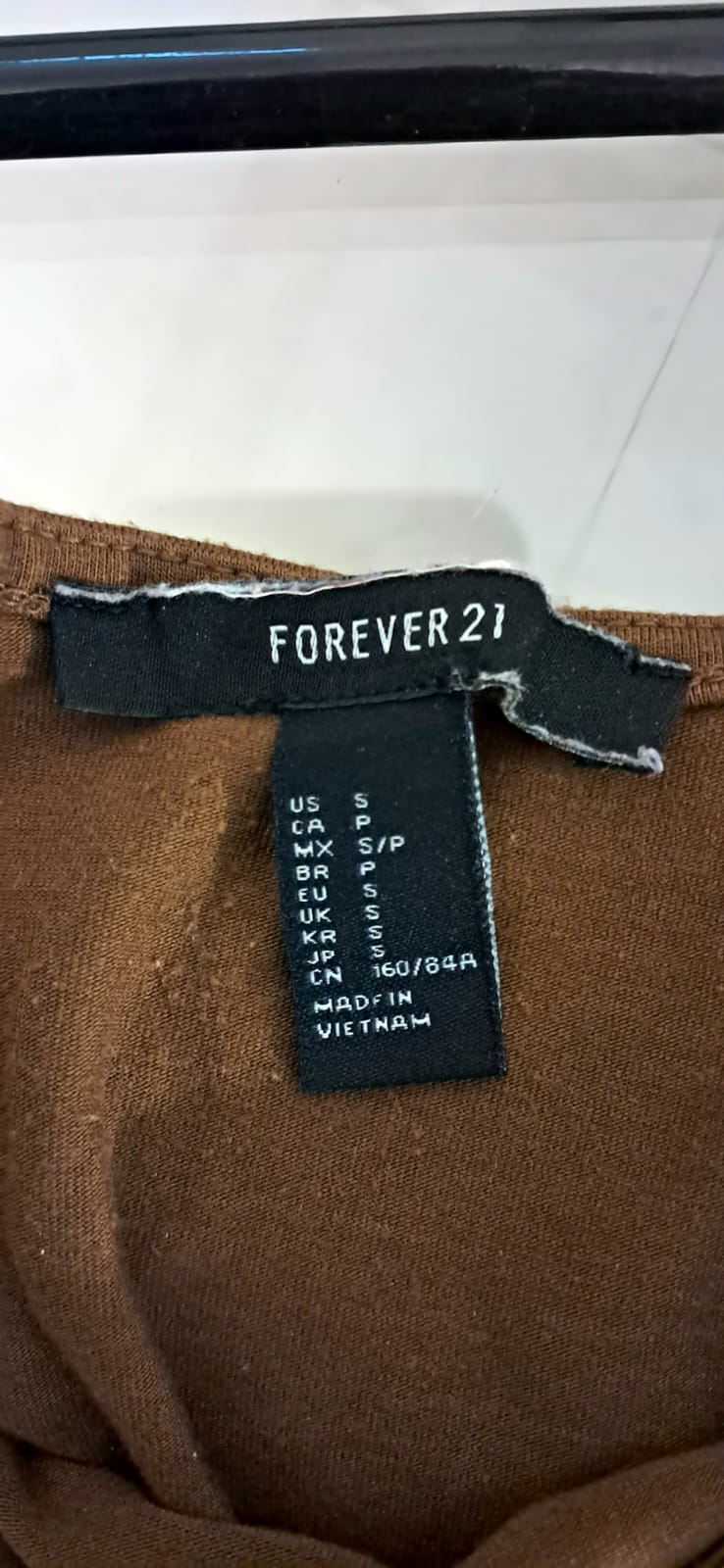 Forever 21 Women's Brown Crop Top