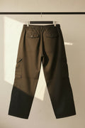 Mens Black Cotton Relaxed Fit Cargo Pants