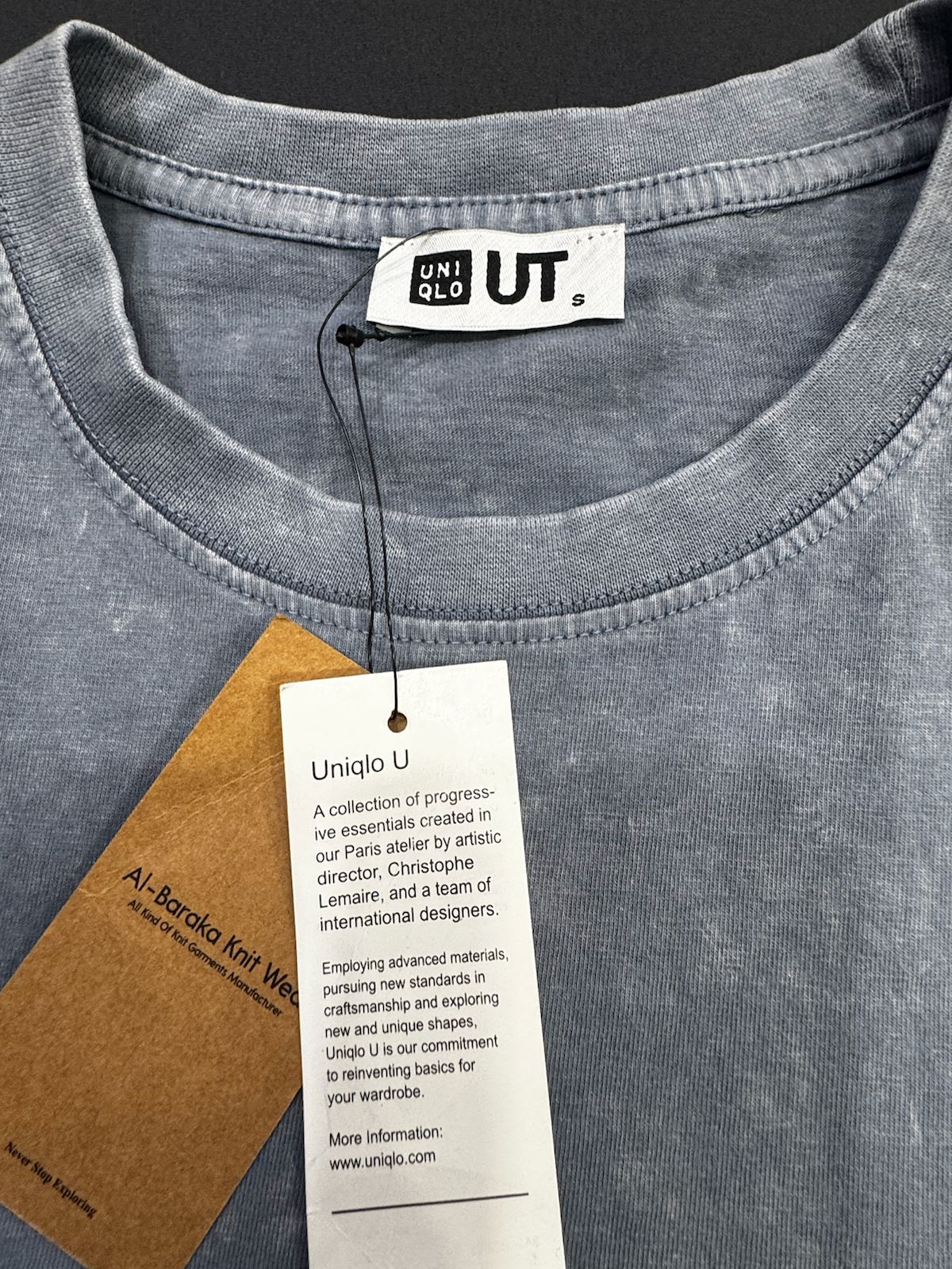 Uniqlo UT Washed Grey Short Sleeve T-Shirt