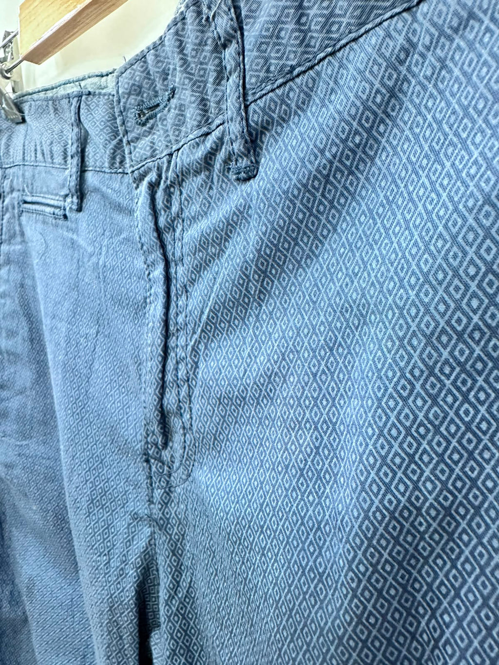 Men's Blooker Blue Diamond Print Chino Shorts