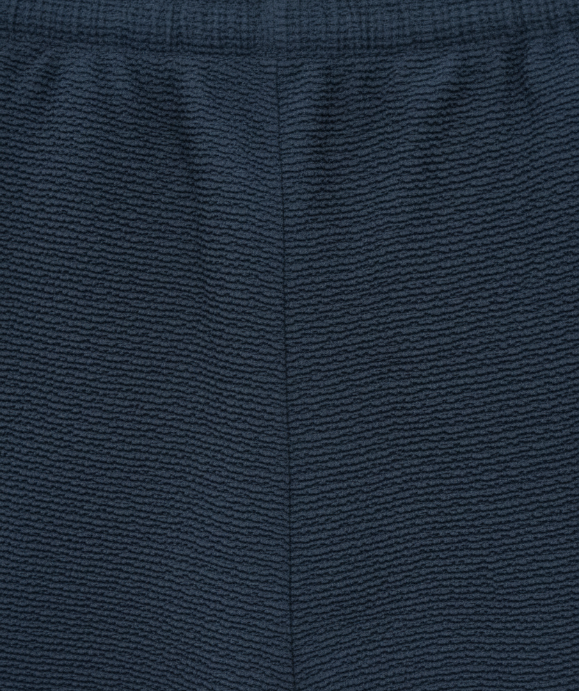 Women's Navy Blue Textured Drawstring Lounge Pants