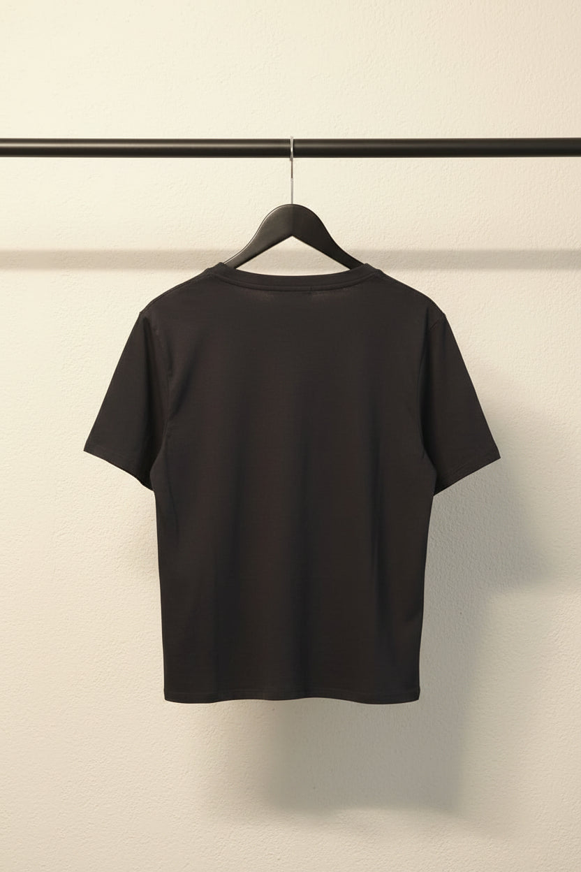 H&M Women's Black Crew Neck Short Sleeve T-shirt