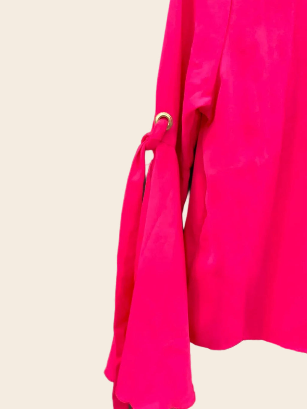 ONLY Women's Fuchsia Pink Bell Sleeve Top