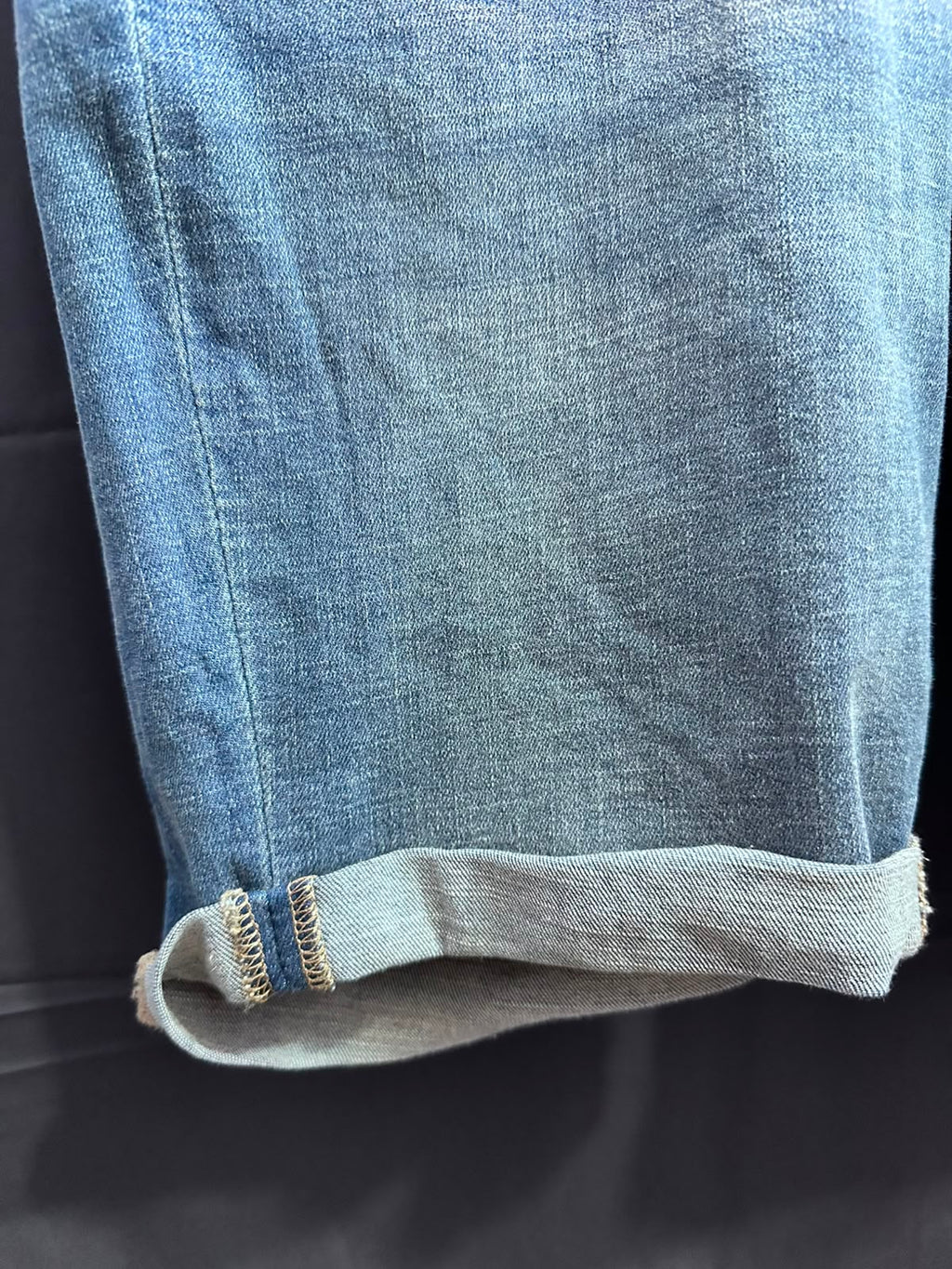 Light Wash Denim Bermuda Shorts
