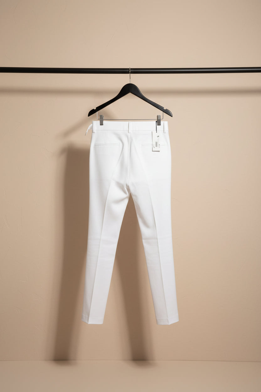 Fashion Style Skinny White Trousers