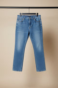 Flying Machine Men's Blue Straight Fit High-Rise Denim Jeans