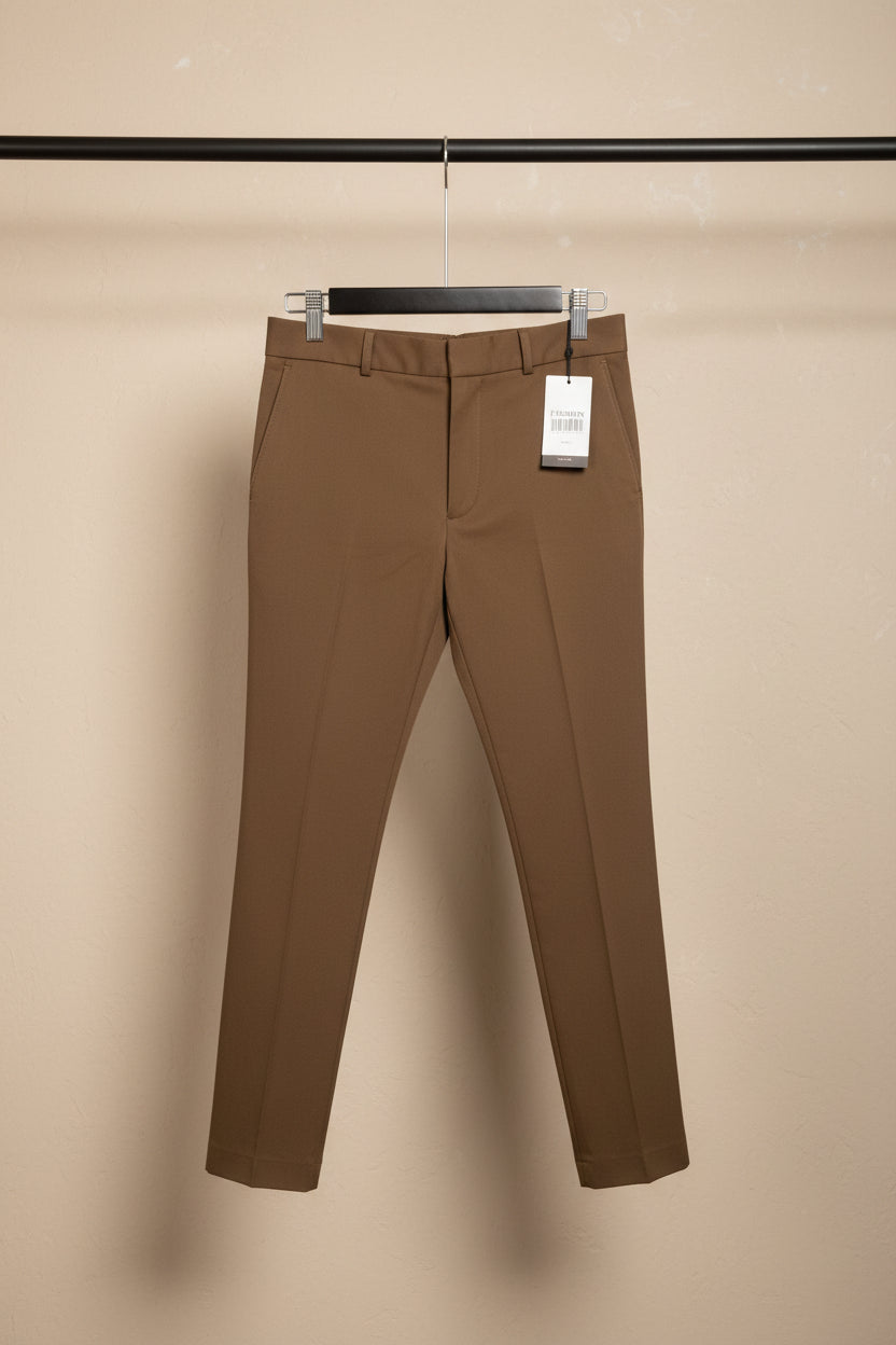 Men's Brown Skinny Fit Trousers