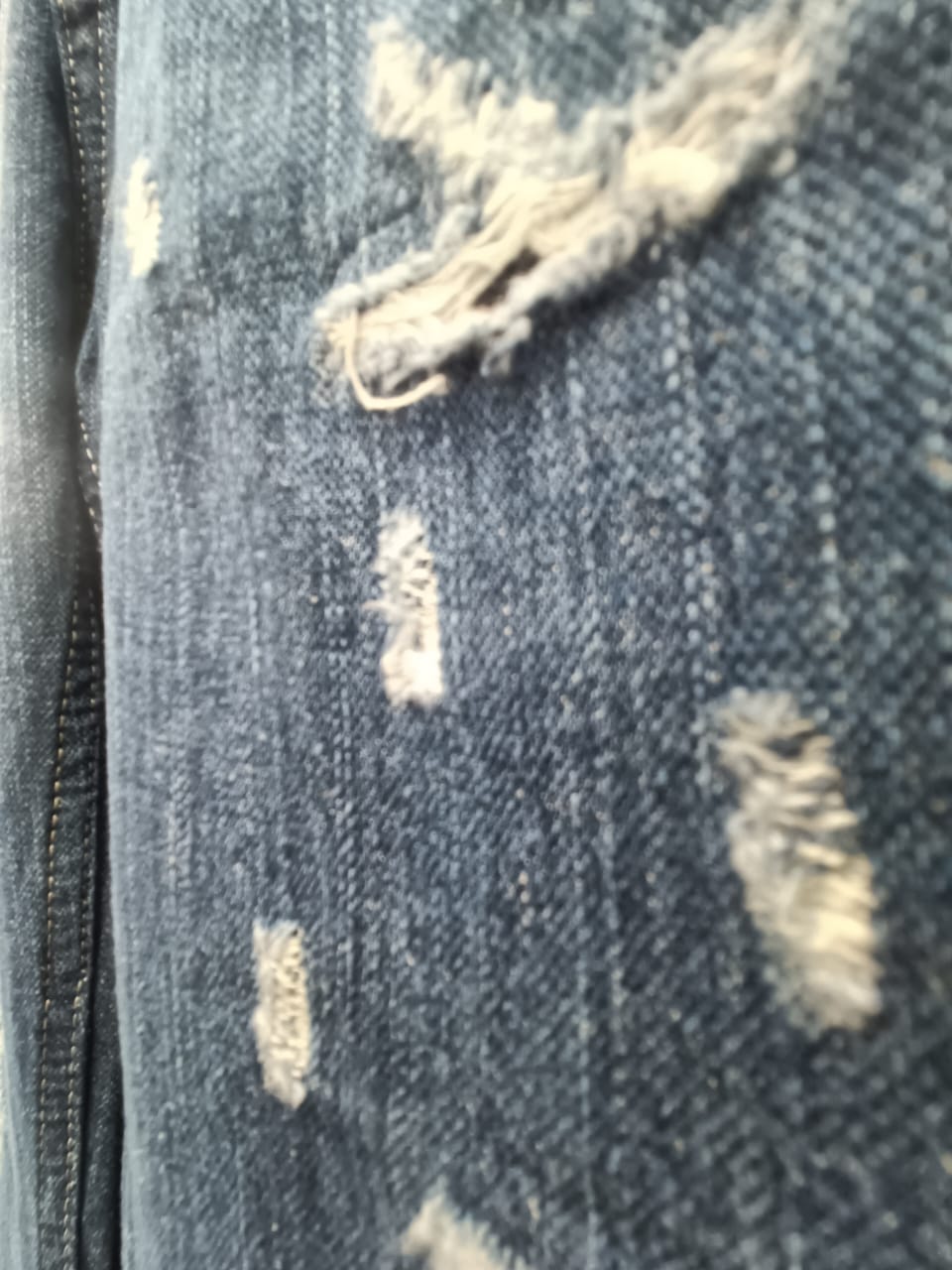 G-STAR Distressed Blue Denim Jeans