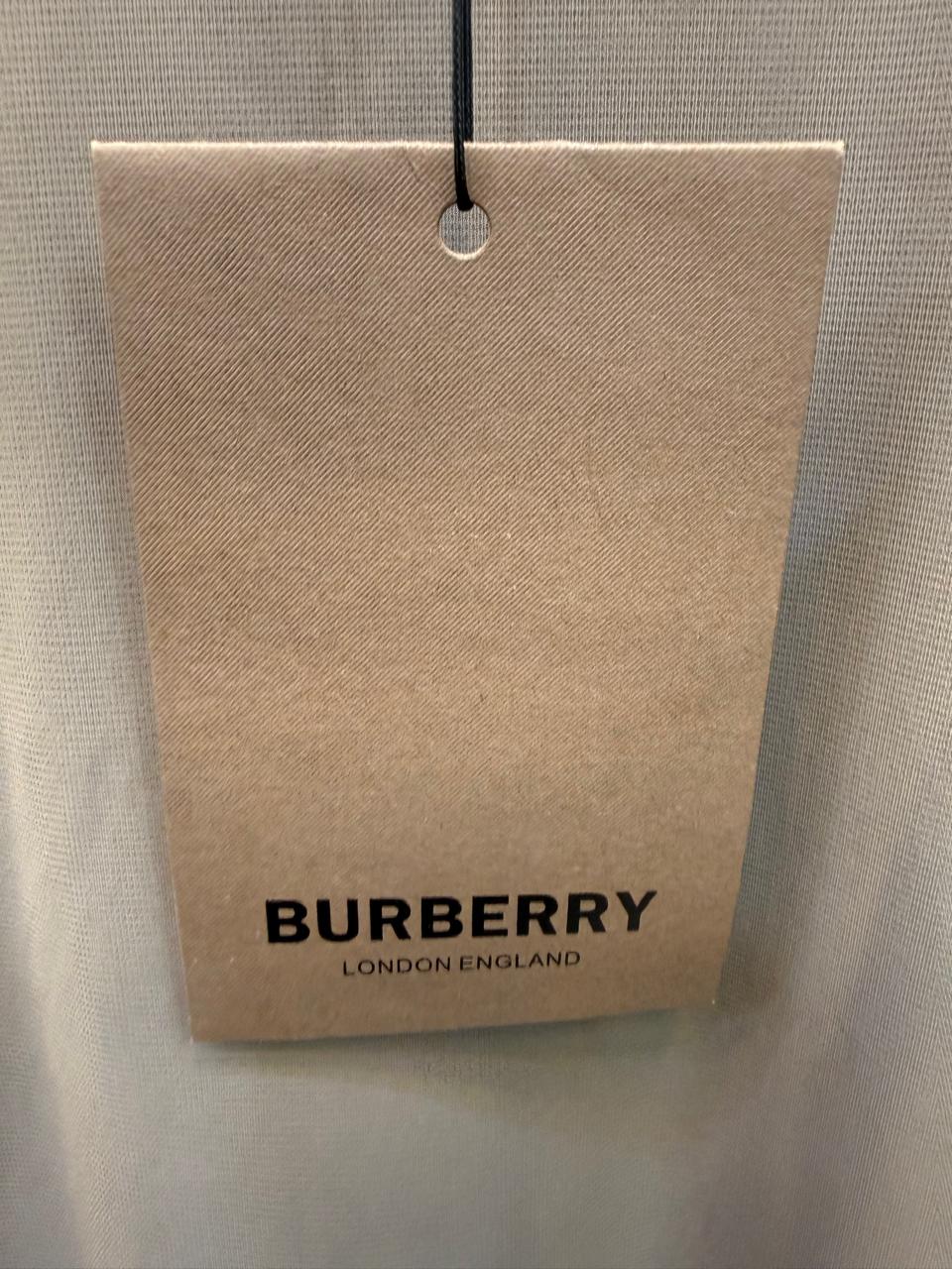Burberry Men's Beige Short Sleeve Polo Shirt with Check Trim