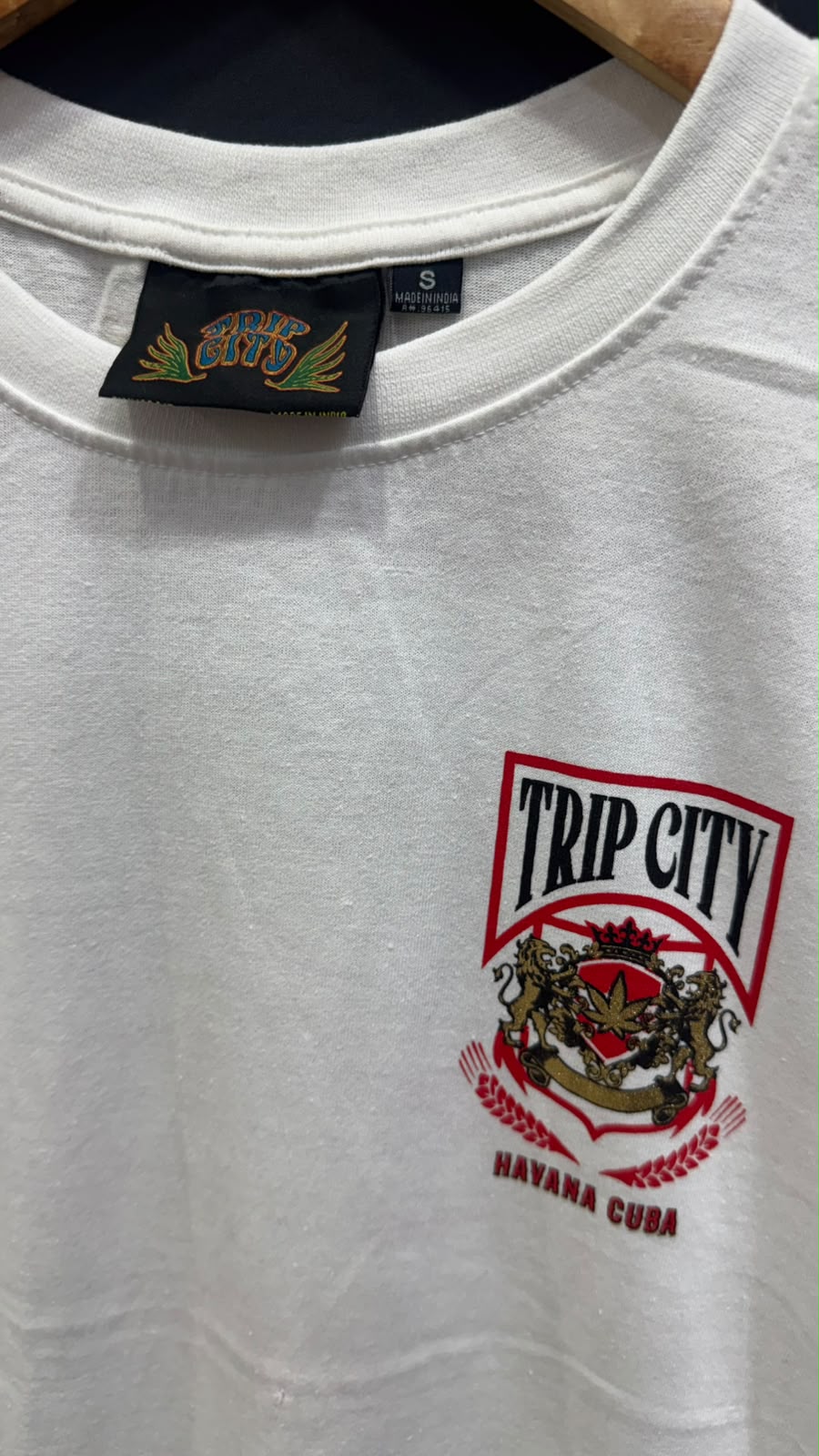 TRIP CITY Havana Cuba Graphic Print White T-Shirt