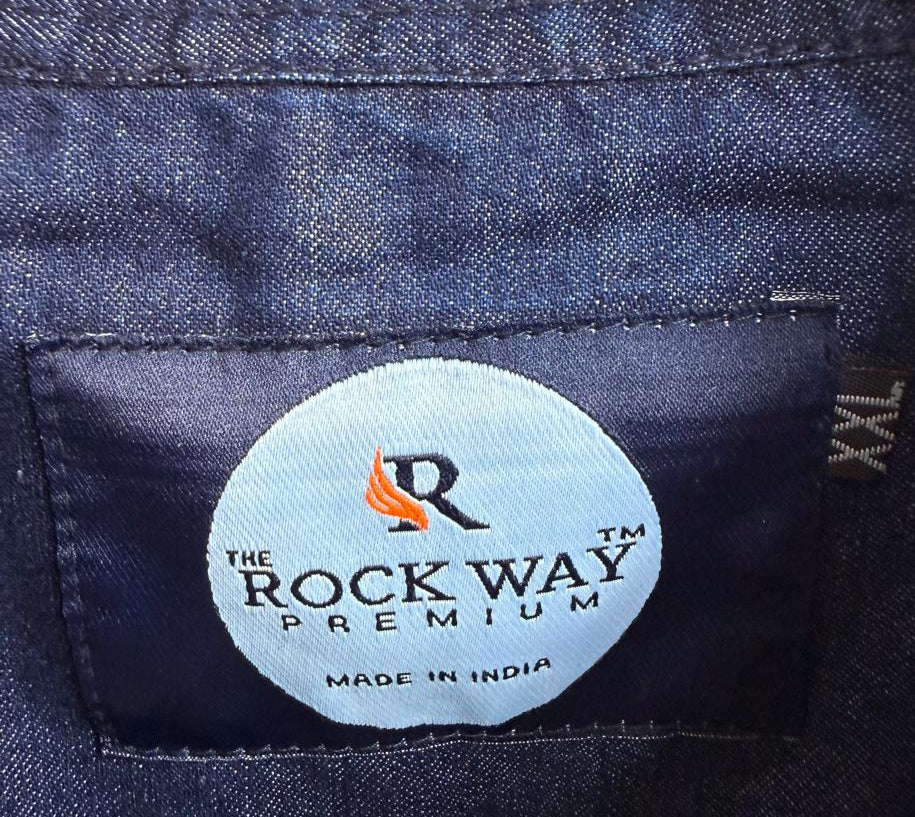 Men's Blue Washed Denim Full Sleeve Shirt by The Rock Way Premium