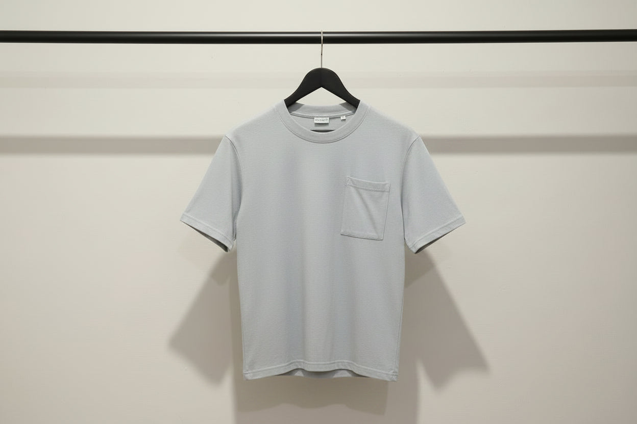 Zara Men's Light Green Short Sleeve Pocket T-Shirt