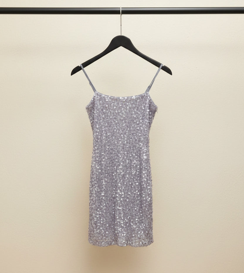 Women's Lavender Sequin Bodycon Mini Dress