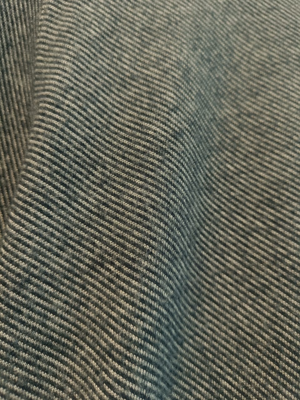 Vince. Men's Grey Striped Long Sleeve Hoodie