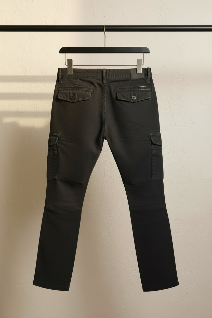 G-STAR RAW Men's Black Regular Fit Cargo Pants