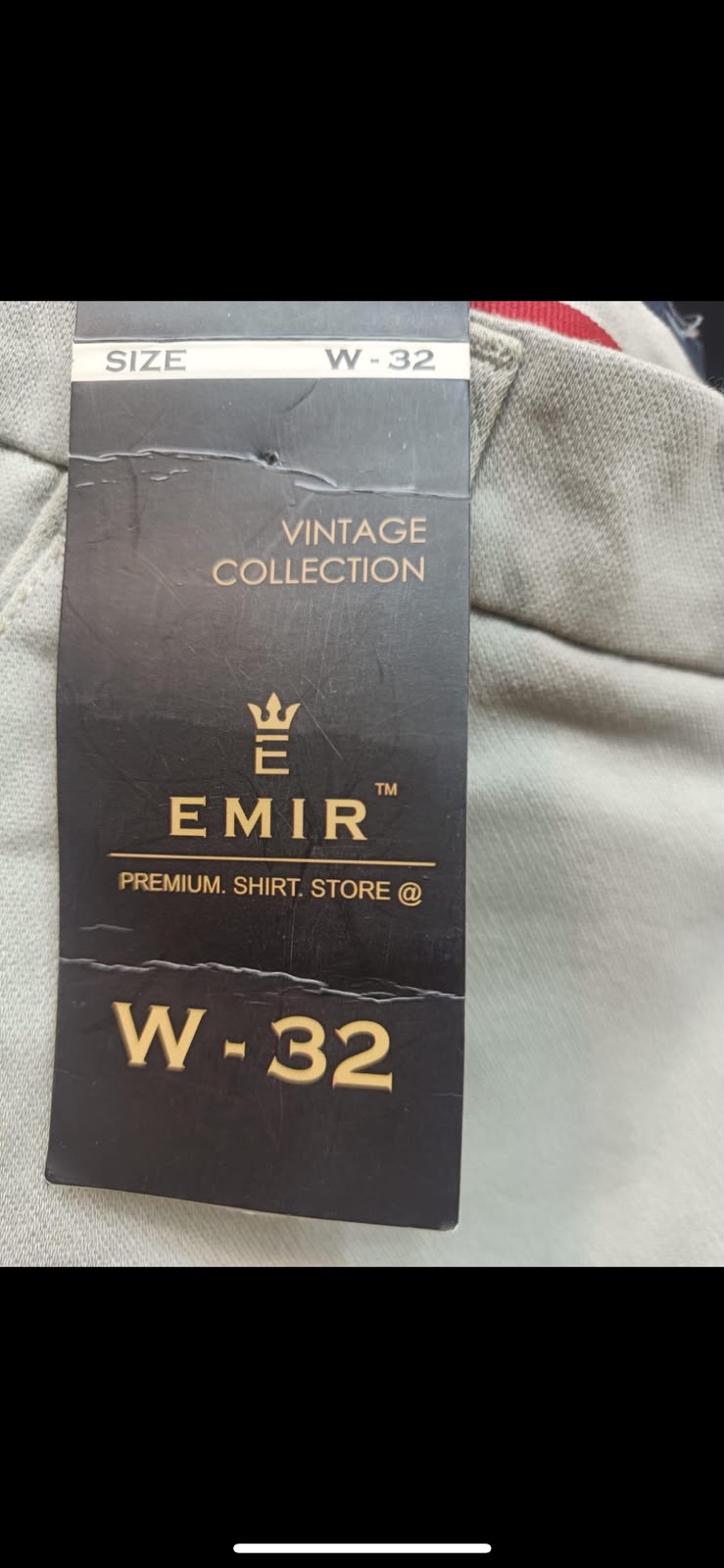 Emir Vintage Collection Men's Light Grey Trousers W-32