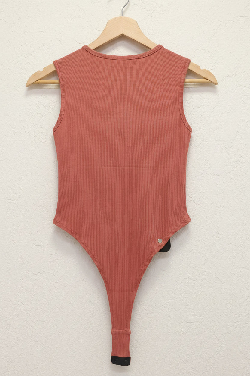 Women's Ribbed Sleeveless Bodysuit