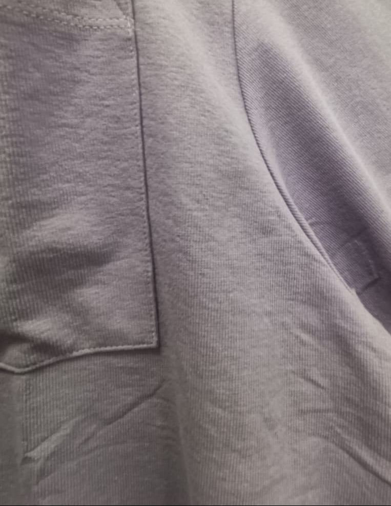 Lavender Crew Neck Pocket T-shirt