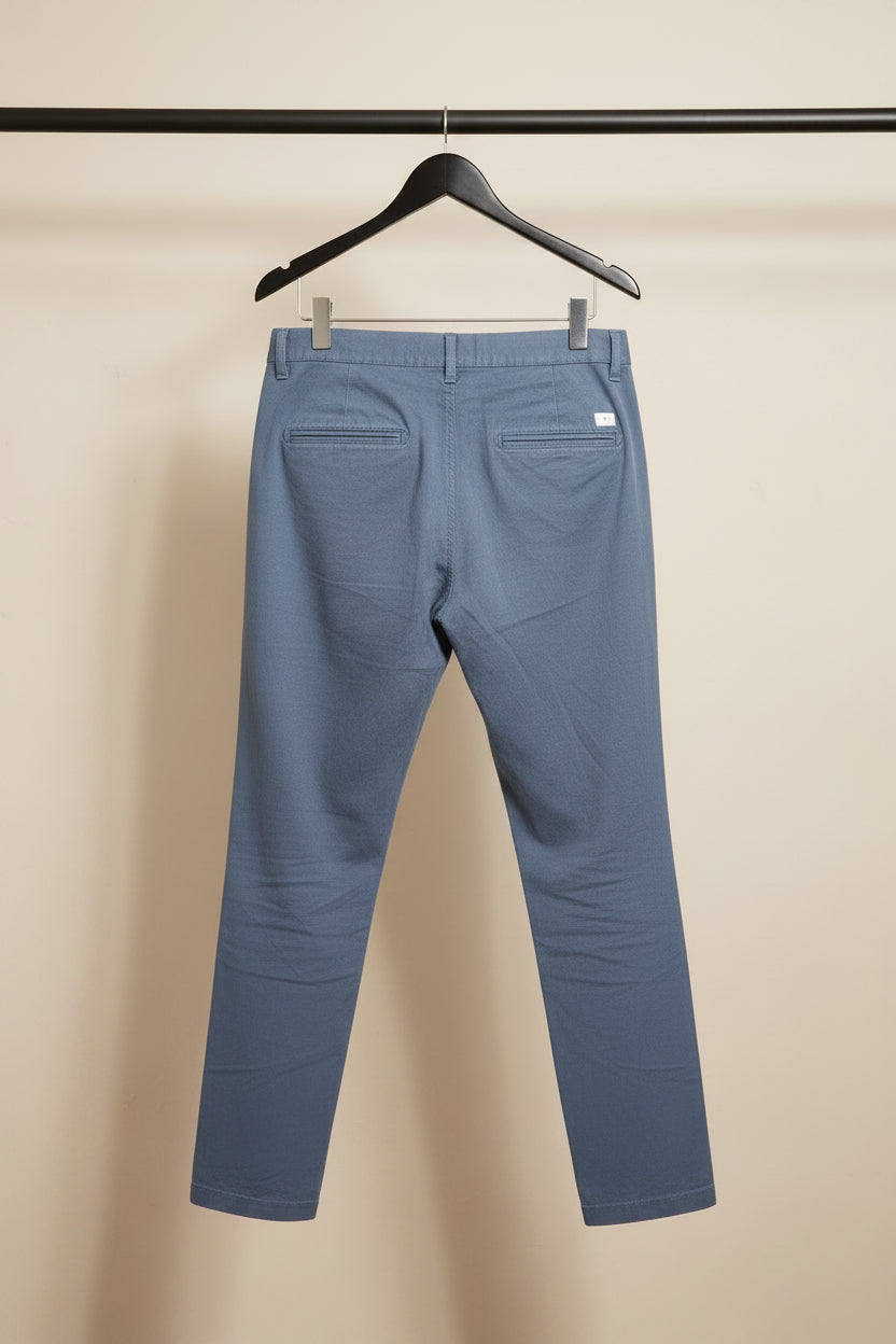 Jack & Jones Men's Navy Blue Slim Fit Chinos