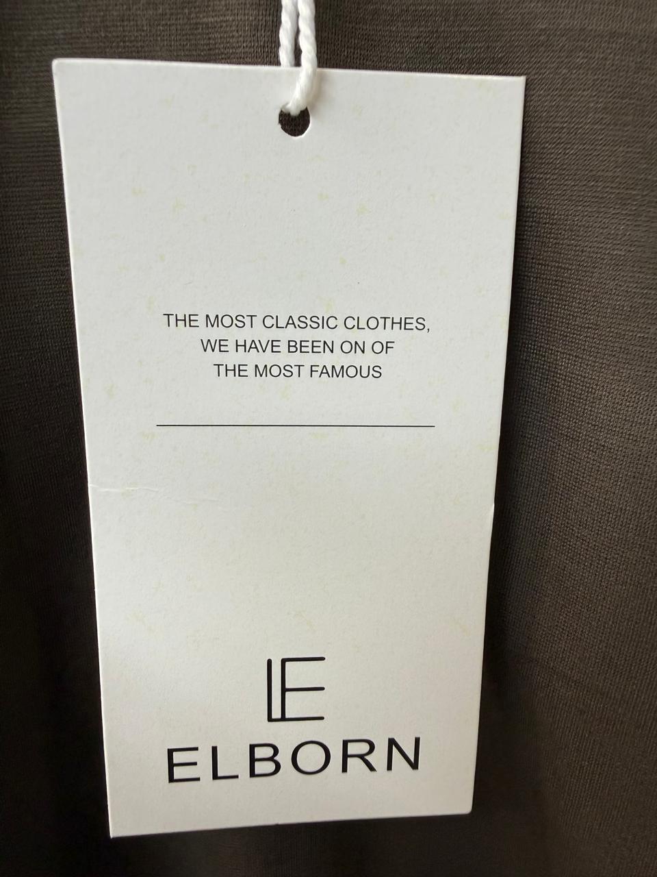 ELBORN Men's Brown Graphic Print Short Sleeve T-Shirt