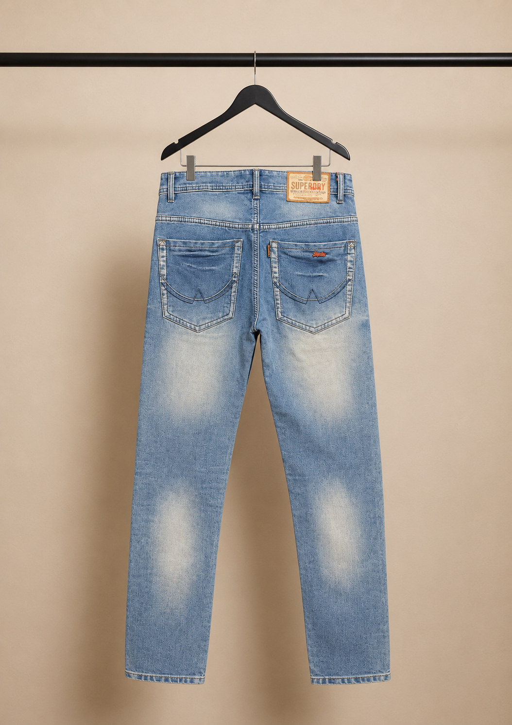 Superdry Men's Blue Washed Denim Jeans