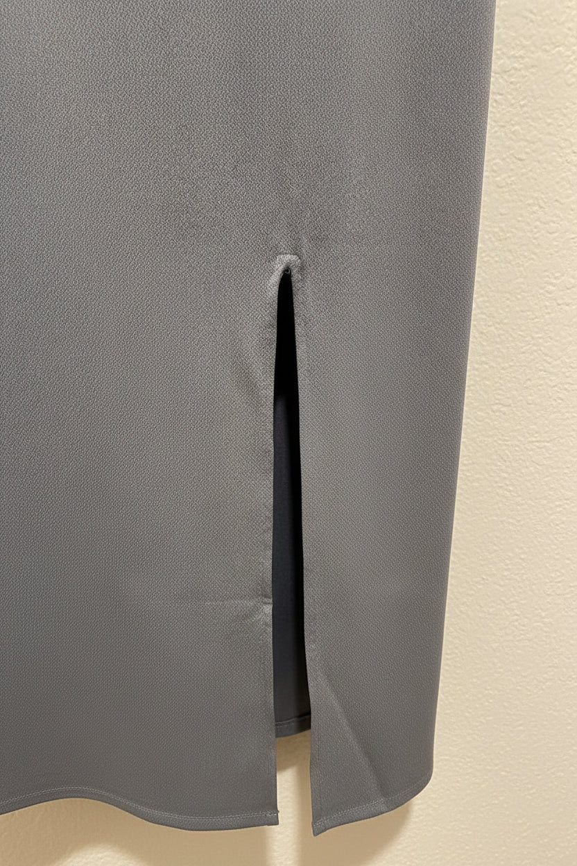 KAZO Grey Embellished Sleeveless Bodycon Midi Dress