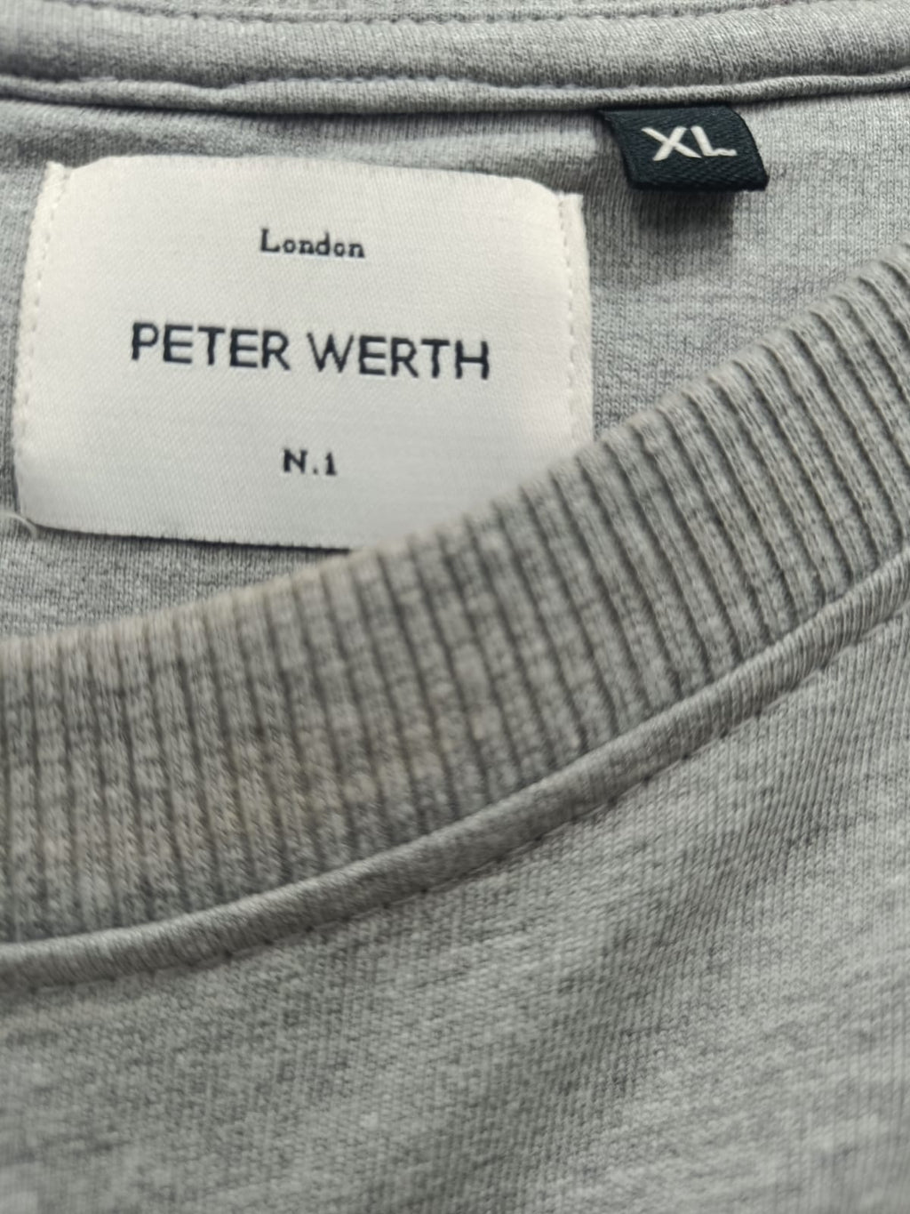 Peter Werth London Men's Grey 'Never Look Back' Graphic Sweatshirt