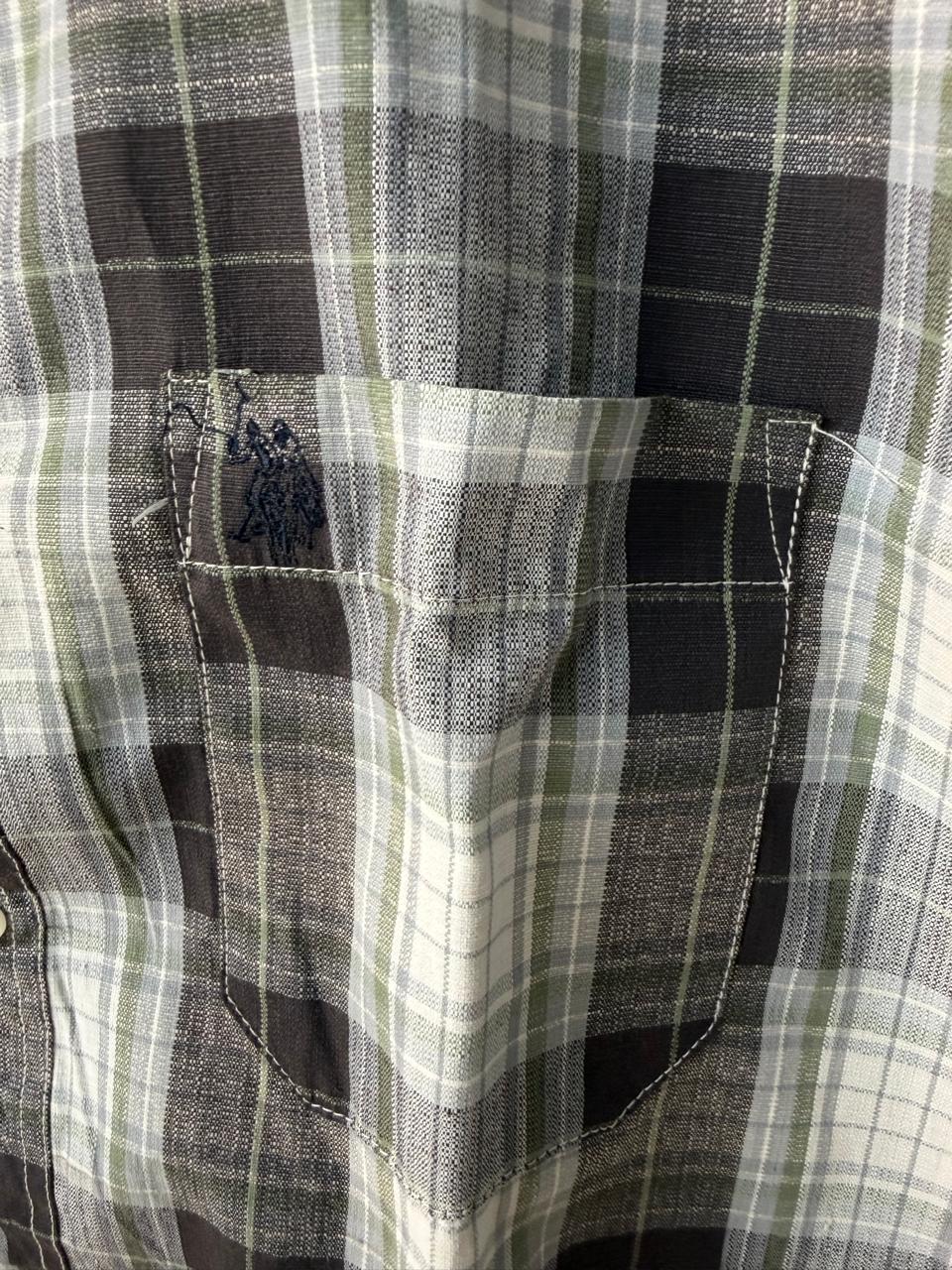 U.S. Polo Assn. Men's Plaid Premium Cotton Long Sleeve Shirt