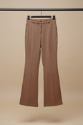 M&S COLLECTION Women's Tan Wide Leg Tailored Trousers UK 6