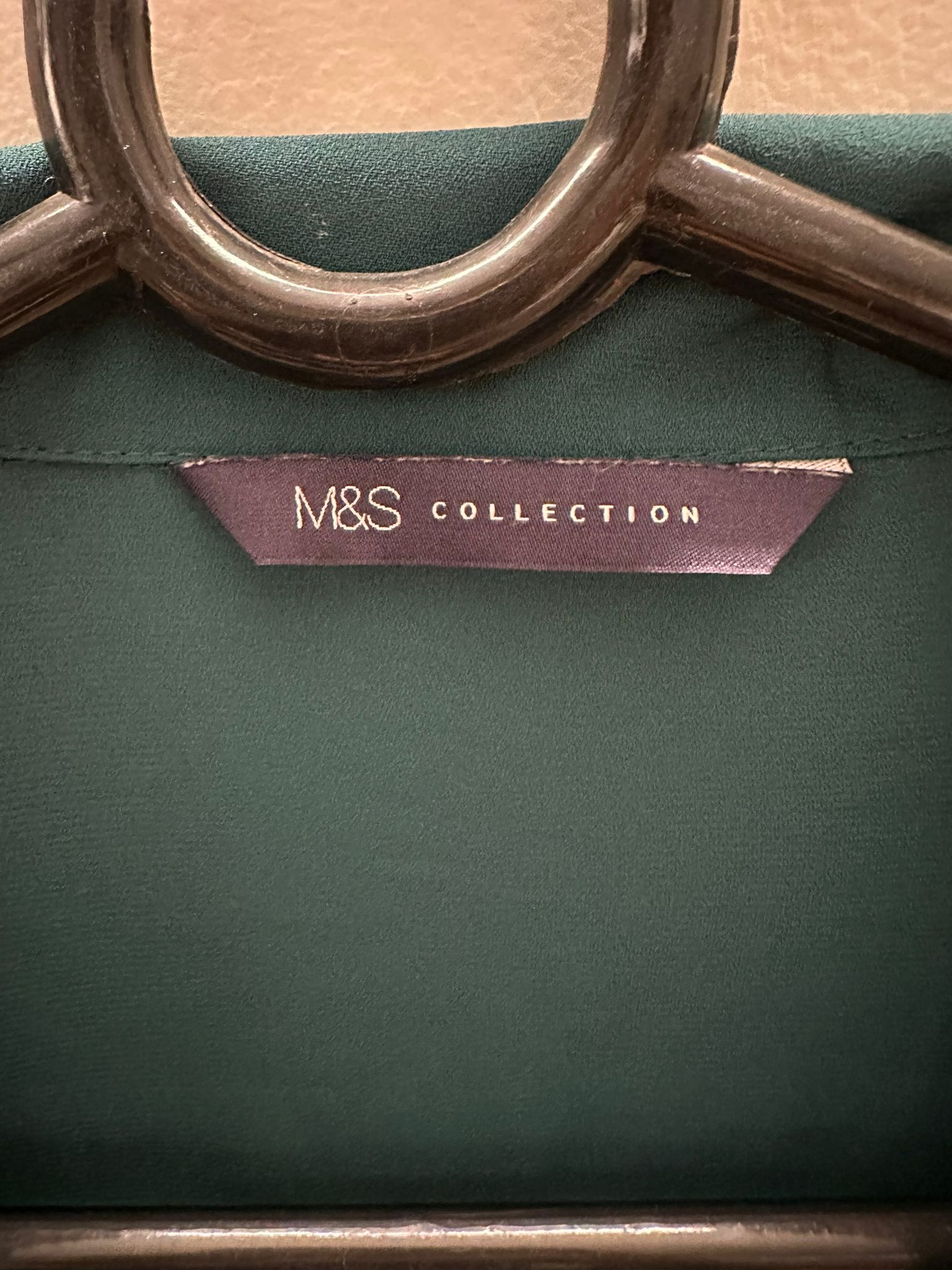 M&S Collection Women's Teal Green Wrap Blouse
