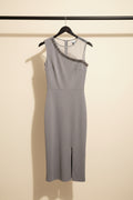KAZO Grey Embellished Sleeveless Bodycon Midi Dress