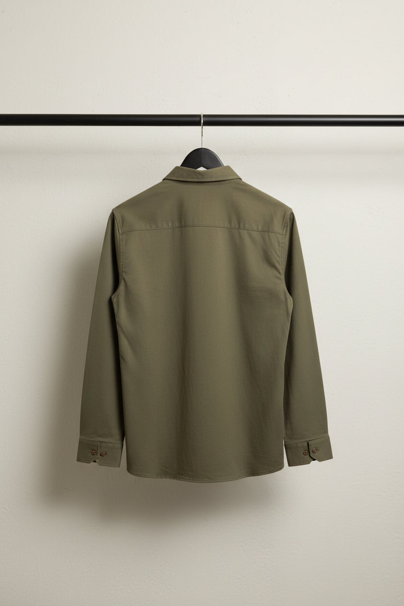 Men's Armani Exchange Olive Green Full Sleeve Casual Shirt