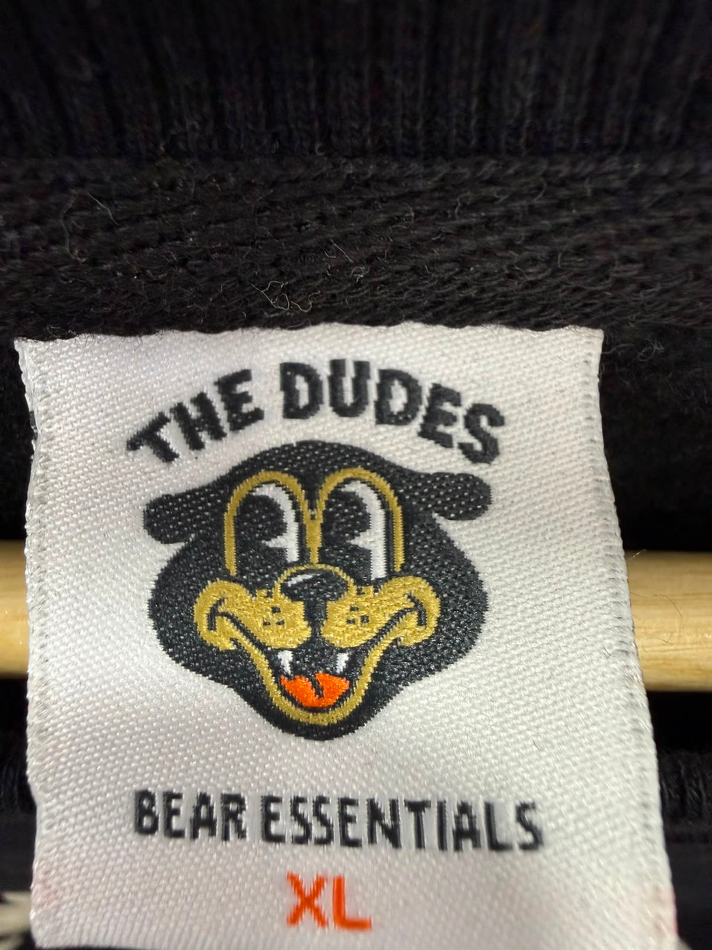 The Dudes Unathletics Bear Essentials Black Sweatshirt