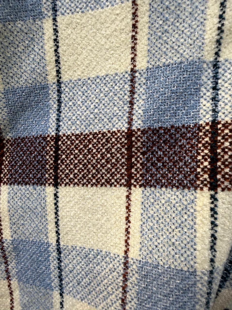 LOOPY Unisex Plaid Hooded Button-Up Shirt Jacket
