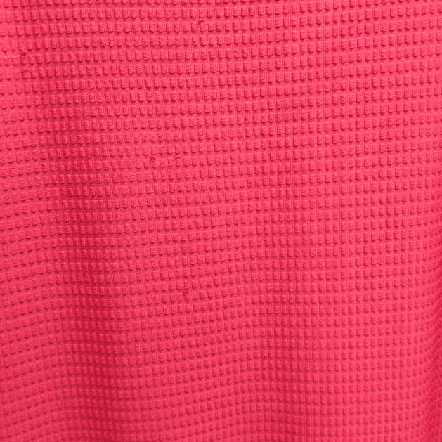 Women's Red Textured Sleeveless Keyhole Maxi Dress