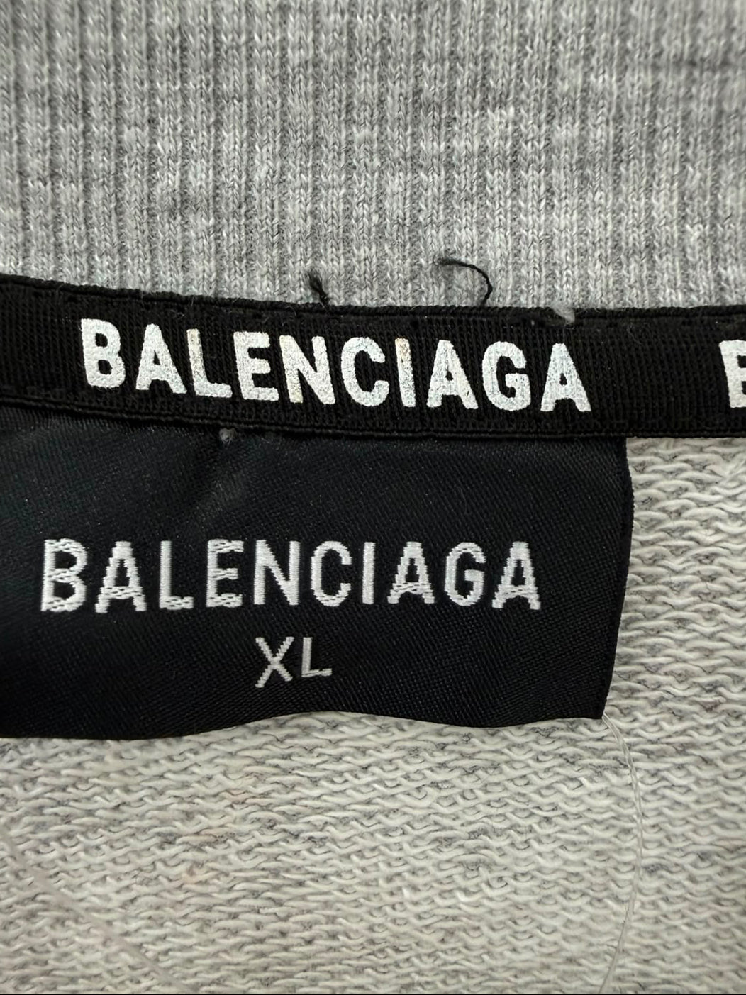 Balenciaga Grey Logo Crewneck Sweatshirt